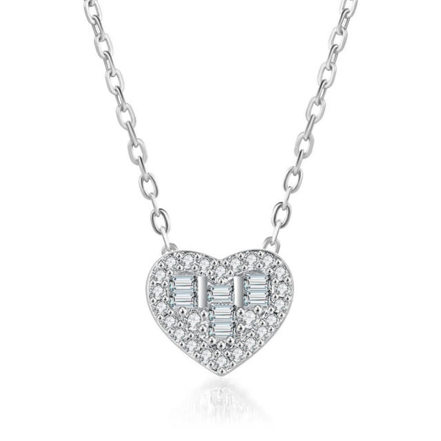 INS geometric diamond dainty necklace for women