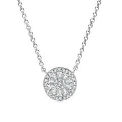 INS geometric diamond dainty necklace for women