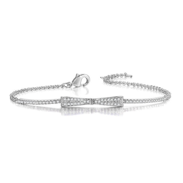 Korean fashion rose gold diamond simple bracelet for women