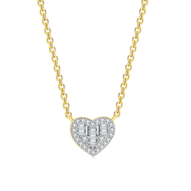 INS geometric diamond dainty necklace for women