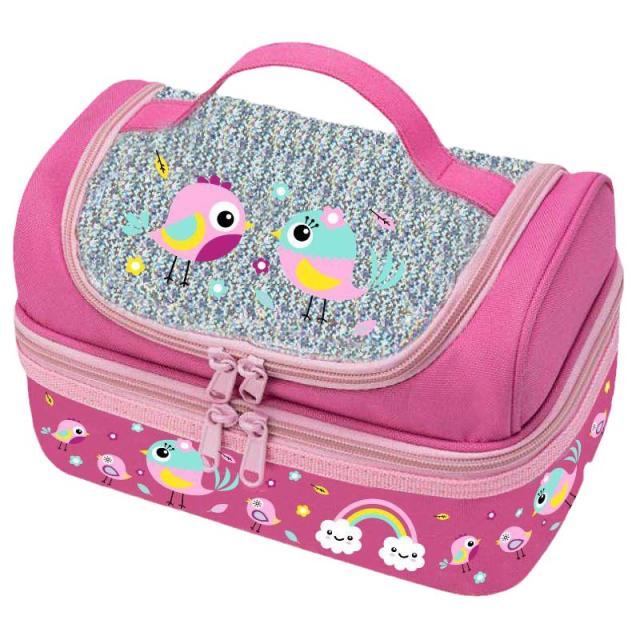 Waterproof child two layer school lunch bag
