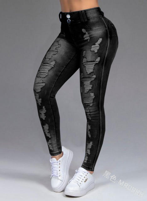 Hot sale sexy ripped skinny pants denim pants