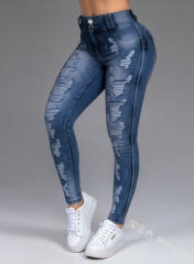 Hot sale sexy ripped skinny pants denim pants
