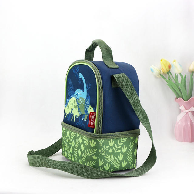 Hot sale large storage two layer school lunch bag for kids