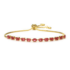 Delicate color cubic zircon copper tennis bracelet slide bracelet