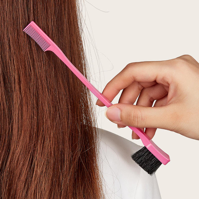 Double side edge control hair brush combs