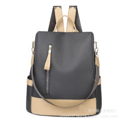 Casual color matching nylon backpack