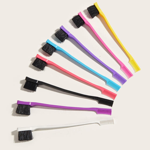 Double side edge control hair brush combs