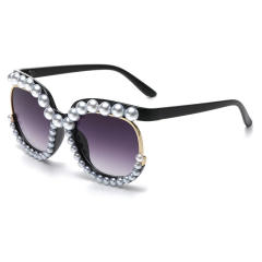 Personality pearl bead women sunglasses