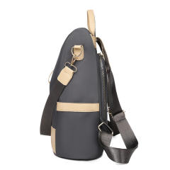 Casual color matching nylon backpack