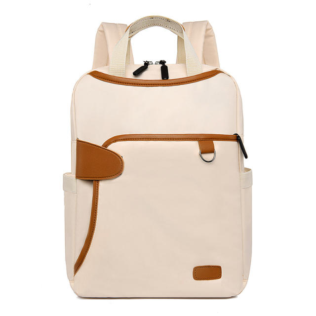 Plain color oxford material laptop bag backpack