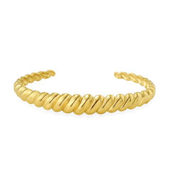 18K chunky stainless steel rings cuffs set bangles