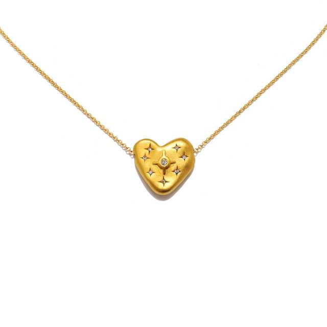 Vintage gold plated evil eye heart coin necklace stainless steel necklace