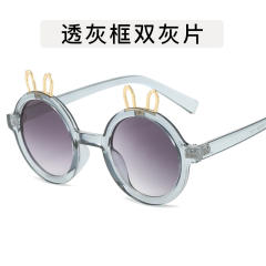 Cute metal rabbit ear sunglasses for kids