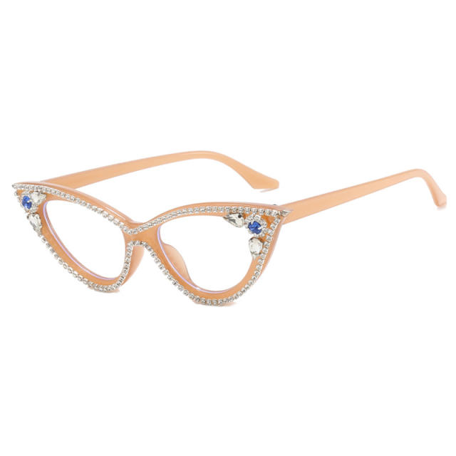 Luxury diamond cat eye shape women reading glasses