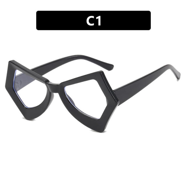 Blue light irregular shape frame reading glasses