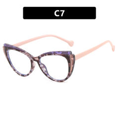 Color matching cat eye shape reading glasses