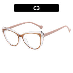 Color matching cat eye shape reading glasses