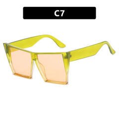 Large size square shape colorful sunglasses