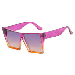 Large size square shape colorful sunglasses