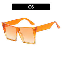 Large size square shape colorful sunglasses