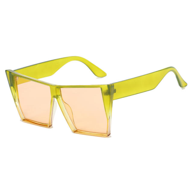 Large size square shape colorful sunglasses