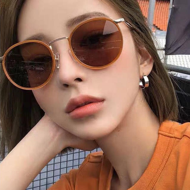 Korean fashion colorful frame sunglasses