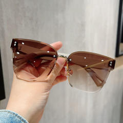 Y2K rimless colorful sunglasses