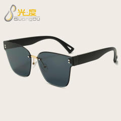 Y2K rimless colorful sunglasses
