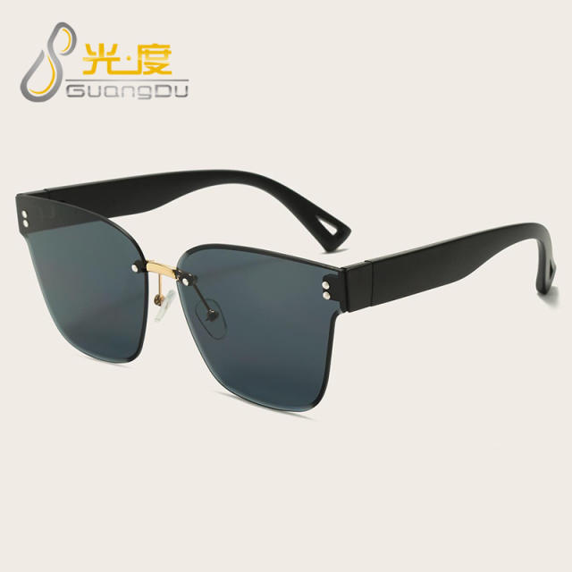 Y2K rimless colorful sunglasses