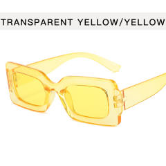 ins jelly color Y2K square shape lady sunglasses