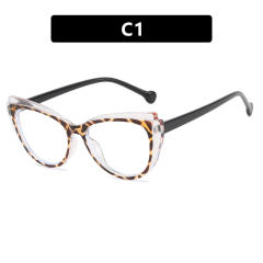 Color matching cat eye shape reading glasses