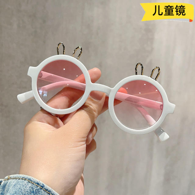 Cute metal rabbit ear sunglasses for kids