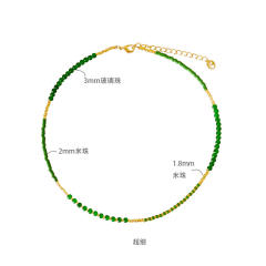 Y2K ins trend colorful bead choker necklace