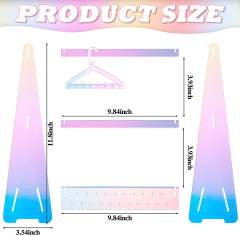 Rainbow color clear acrylic cute jewelry display stand