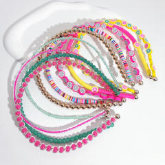 Y2K sweet rose red pink color fruit CCB headband