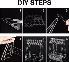 Creative cute clear acrylic jewelry display stand