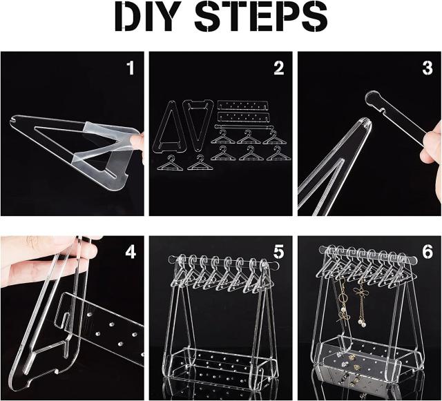 Creative cute clear acrylic jewelry display stand