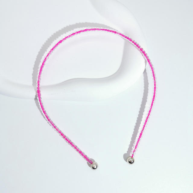 Y2K sweet rose red pink color fruit CCB headband