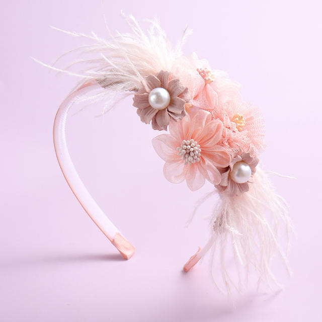 Sweet blooming flower cute color headband for kids