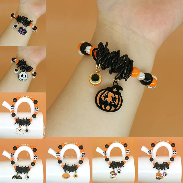 2023 Halloween charm bead bracelet