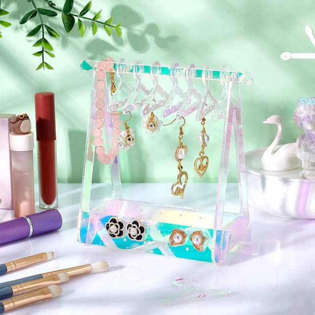 Creative cute clear acrylic jewelry display stand