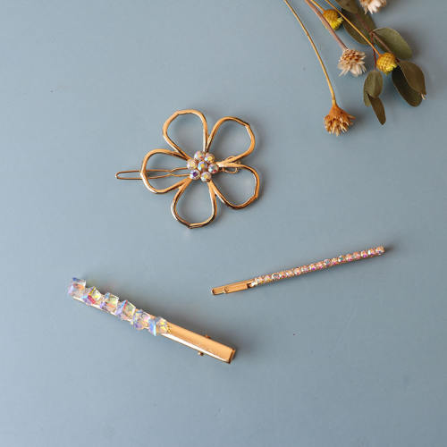 3pcs set hollow out flower bobby pins hair clips set