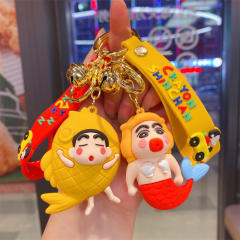 Funny colorful pvc Anime keychain