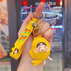 Funny colorful pvc Anime keychain