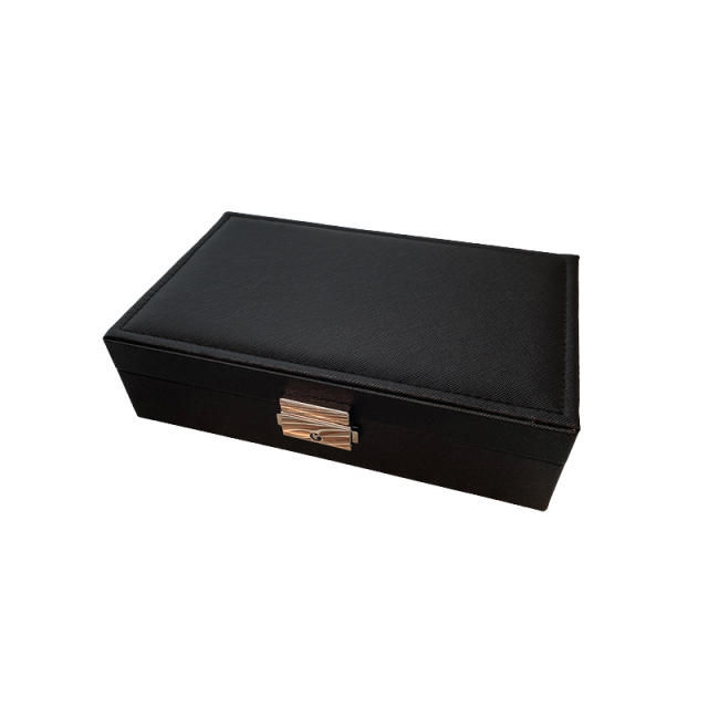 Top quailty pu leather large storage jewelry box