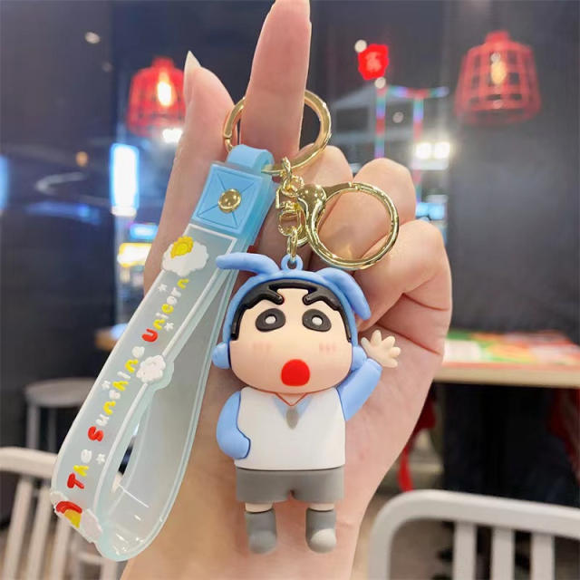 Funny colorful pvc Anime keychain