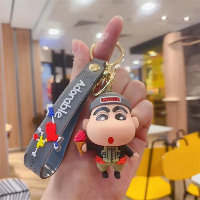 Funny colorful pvc Anime keychain
