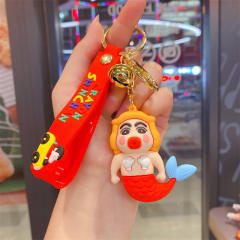 Funny colorful pvc Anime keychain