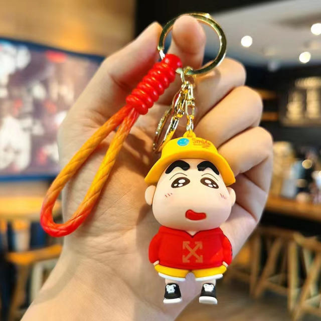 Funny colorful pvc Anime keychain